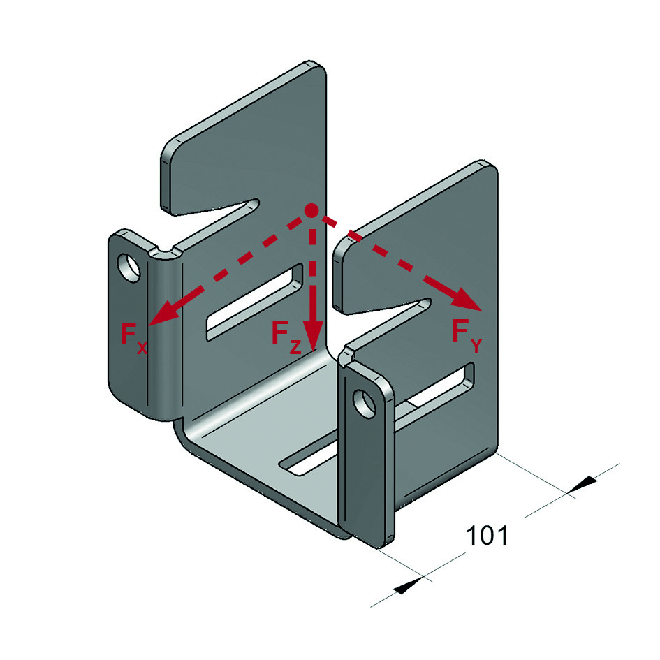 Morsetto di Serraggio XL100 "L" (Set 2pz)